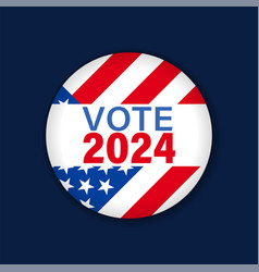 Vote 2024 Election Usa Round Emblem