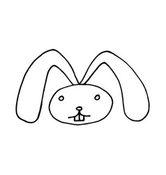 Hand Drawn With Cute Cartoon Bunny