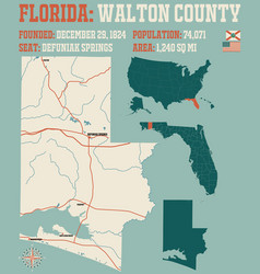 Map Walton County In Florida