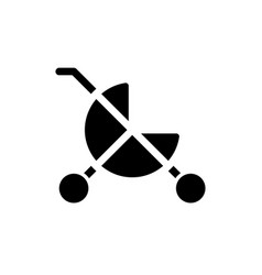 Baby Carriage Black Glyph Ui Icon