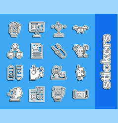 Set Line Robot Blueprint Disassembled