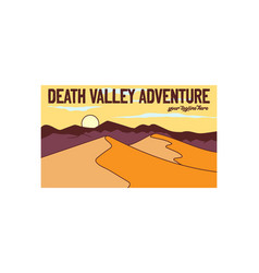 Vintage Retro American Dead Valley Desert