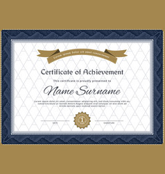 Certificate Border Blue Ornamental Frame