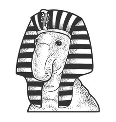 Elephant Seal Egyptian Pharaoh Sketch