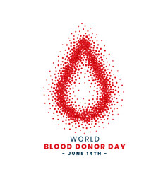 Particle Style Blood Donor Day Creative Background