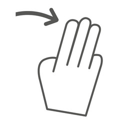 3x Swipe Right Gesture Icon