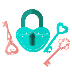 Valentines Lock With Keys