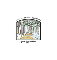 Vintage Retro American Congaree Forest National