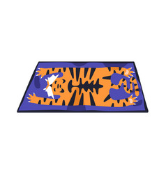 Funny Carpet With Tiger Animal Print Childish