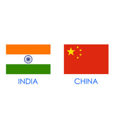 India Vs China Concept Showing Tension