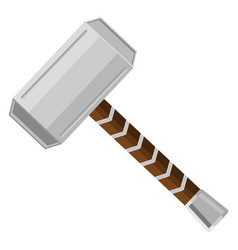 Thors Hammer On A White Background