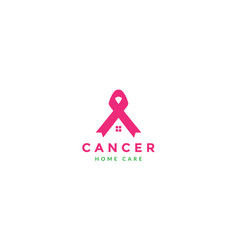 Abstract Cancer Care Home Logo Icon Design