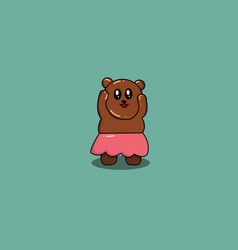 Cute Happy Bear Cartoon