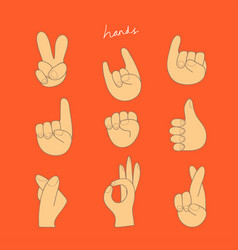 Hand Sign Expression Icon And Emoticon