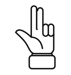 Open Palm Icon Outline Finger Hold