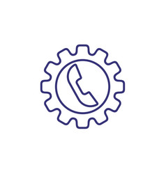 Call Management Line Icon