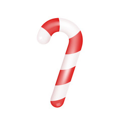 Candy Cane Isolated On White Background