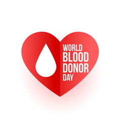 Paper Style World Blood Donor Day Background