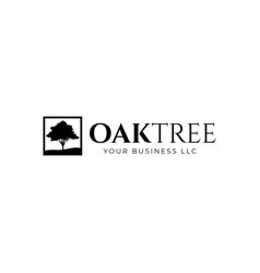 Simple Oak Tree Business Logo Design Template