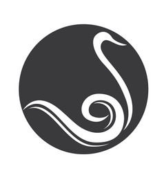 Swan Icon Template