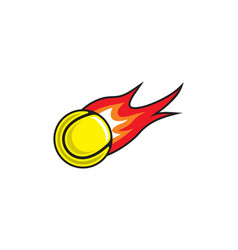 Tennis Ball On Fire