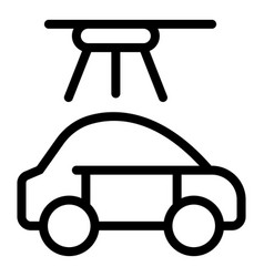 Car Auto Spray Icon Outline Check Body