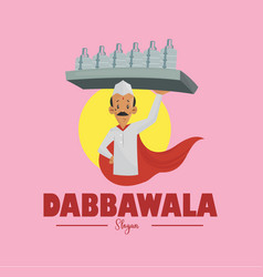 Dabbawala Mascot Logo