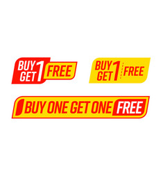 Bogo Sticker Template With Buy One Get One Free