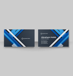 Elegant Dark Blue Business Card Template