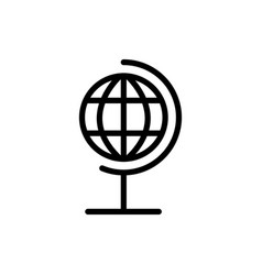 Globe Line Icon Logo