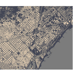 Map City Center Barcelona Spain