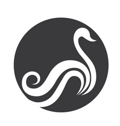 Swan Icon Template