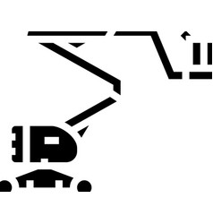 Boom Lift Construction Car Vehicle Glyph Icon