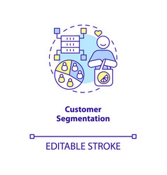 Customer Segmentation Concept Icon