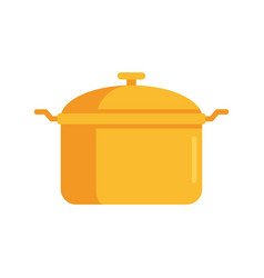 Saucepan Icon Flat Style