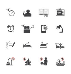 Get Up Early Daily Routine Icon Set