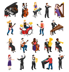 Musicians Isometric People