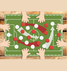 Soccer Field On The Table