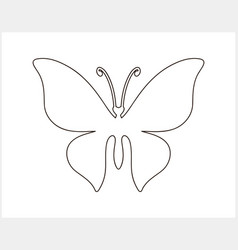 Doodle Butterfly Icon Hand Drawn Line Art