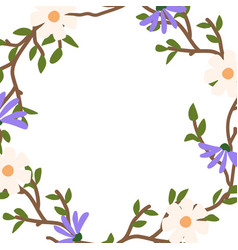 Elegant Spring Border With Branches