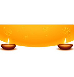 Happy Deepavali Greeting Banner With Text Space