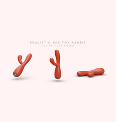 Realistic Sex Toy Rabbit Set Of Vibrators