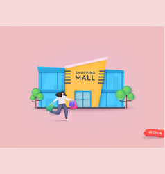 Shopping Mall Building Exterior 3d Web