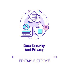 Data Security And Privacy Concept Icon