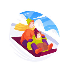 Sleds Isolated Cartoon