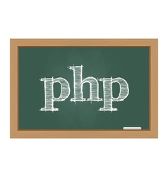 Php coding on black Royalty Free Vector Image - VectorStock