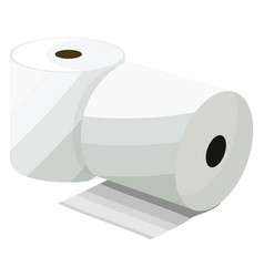 White Toilet Paper On A Background