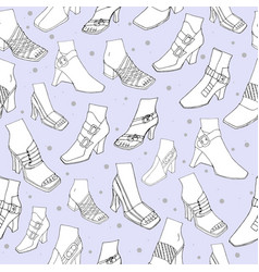 Woman Heels Seamless Pattern