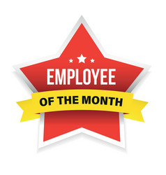 Best Employee Of The Month Award Badge