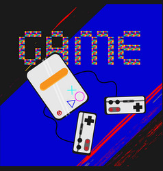 Game Console In Pixel Font